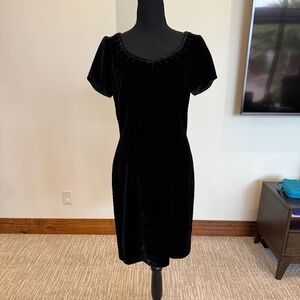 Liz Claiborne Little Black Velvet Dress